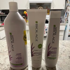 Biolage- Shampoo, conditioning balm & detangling solution